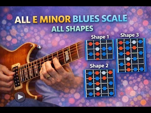 Master E Minor Blues on Guitar | Every Position #eminor #bluesscale #pentatonicscale