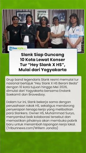 JANGAN TERLEWAT! SLANK Bakal Gelar Tur Nasional 10 Kota Besar di Indonesia, Konser Dimulai di Jogja