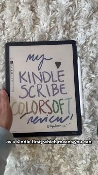 Kindle Scribe Colorsoft hands on