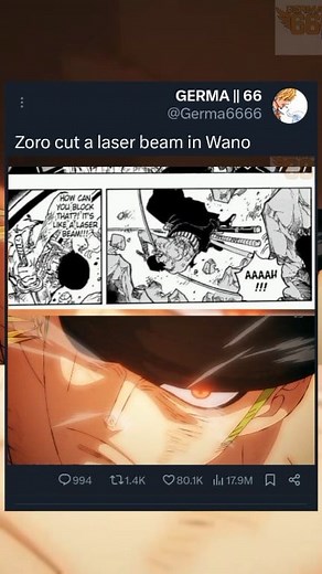 Next episode Zoro cuts Kizaru's laser Zoro is goku in Toei Piece and fodder in one piece . . . . #onepiece1148 #onepiece1128 #myheroacademia #luffy #anime #animeedits #naruto #anime #otaku | آلُِجٍيرمآ 𝐆𝐄𝐑𝐌𝐀 66