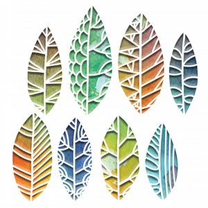 Sizzix Thinlits Die Set 8PK - Cut Out Leaves by Tim Holtz
