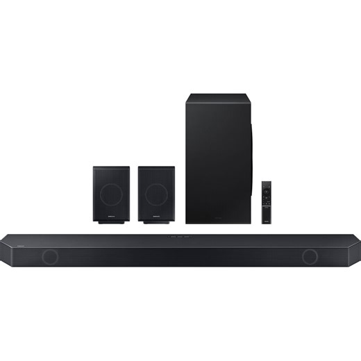Restored SAMSUNG Q-Series 11.1.4ch Wireless Dolby Atmos Soundbar Rear Speakers w/ Q-Symphony HW-Q990C/ZA (Refurbished)