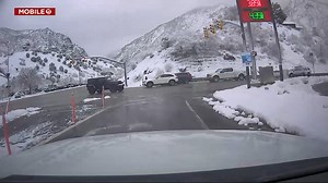 WOW: Check out the LONG line of cars on Wasatch Boulevard waiting for Big Cottonwood Canyon to reopen after Friday morning's avalanche! (📸: Derek Petersen/KSL TV) | KSL 5 TV