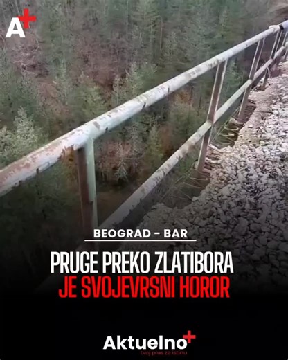 Aktuelno Plus on Instagram: "Pruga Beograd-Bar, vijadukt Jablanica, deo pruge preko Zlatibora je svojevrsni horor. Na nekim mestima mašinovođa bukvalno stane pa onda mili da pređe po par stotina metara, jedva 10 na sat ide. Tu moze da se uziva u neizvesnosti i apokaliptičnim scenama. Izgleda u Srbiji mora sve da padne, kako bi krenuli od početka. #zeleznica #voz #pruga #vijadukt"