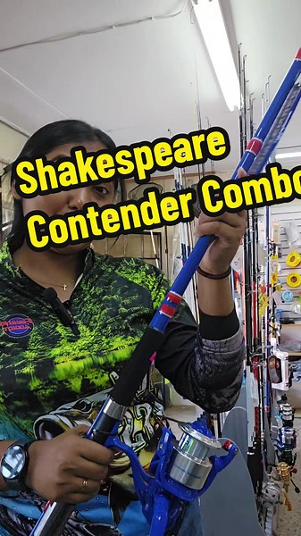 Shakespeare Contender 8ft Rod and Reel Combo at Aleong's Tackle Shop