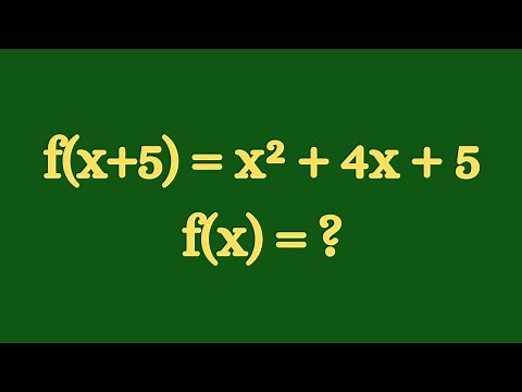 How to find f(x) from f(x+5)