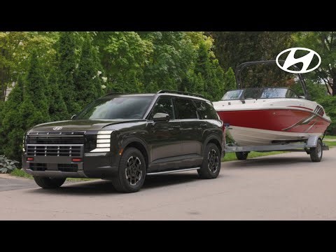 Tow up to 5,000 lbs with the all-new PALISADE XRT Pro | Hyundai Canada