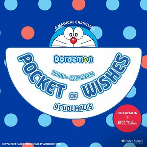 🎄 A Magical Christmas with Doraemon & friends at United Square! 🎁✨