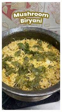Mushroom Biryani | Homemade #food #foodie #tasty #kitchen #trending #cooking #foodlover #support