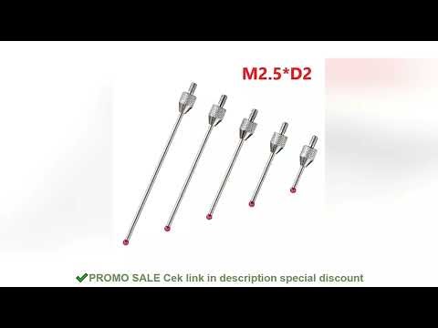 1Pc M2.5 CNC Probe Tip Measuring Head 2mm Stylus Ball Porcelain Shaft 10-50mm Sensor Probe For Machi