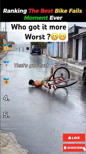 Ranking The Worst Bike Crashes Ever 💥 #fails #trending