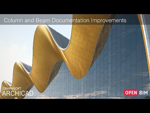 ARCHICAD 23 - Column and Beam Documentation Improvements