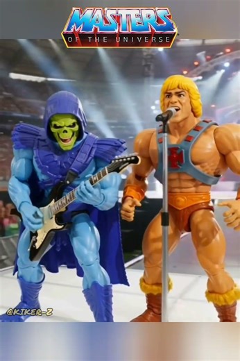 HE-MAN Y SKELETOR ORIGINS EN CONCIERTO ‪@KIKER-Z‬ #humor #mastersoftheuniverseorigins #motu #songs