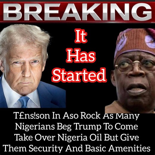 T£ns!son In Aso Rock As Thousands Nigerians Beg Donald J. Trump To Come Take Over Nigeria Oil But Give Them Security And Basic Amenities... DO YOU AGREE WITH THEM? | Holyghost Son