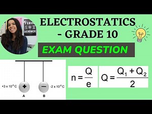 Grade 10 Electrostatics Exam Practice Question