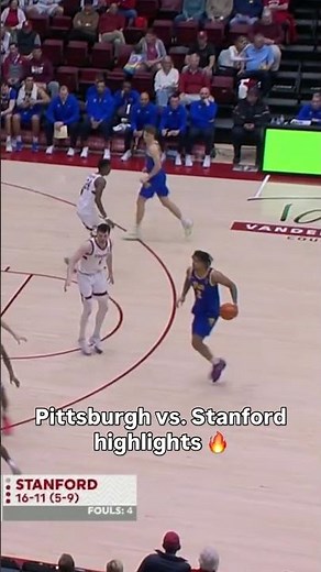 Pittsburgh and Stanford kick off the ACC Men's Tournament 👏 #pittsburghpantthers #stanford #cbb