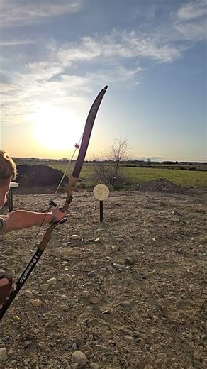 Recurve Bow vs Shotgun Shell #archery #hunting #bowhunting #trickshot #shorts