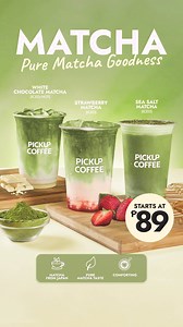 It’s official. Matcha szn is here! 😍 PICKUP Matcha — made with matcha sourced from Japan for that pure, smooth, comforting taste 😌🍵 💚 White Chocolate Matcha (Iced/Hot) 💚 Strawberry Matcha (Iced)—made with real strawberries! 🍓 💚 Sea Salt Matcha (Iced) Available in all stores nationwide! #PICKUPCOFFEEPH #PICKUPCOFFEE | PICKUP COFFEE