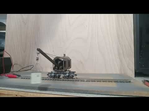Demonstration of an HO scale Brass Barnhart Log Loader