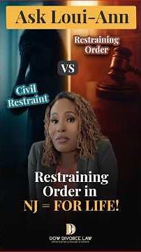 Civil Restraint vs Restraining Order in NJ
