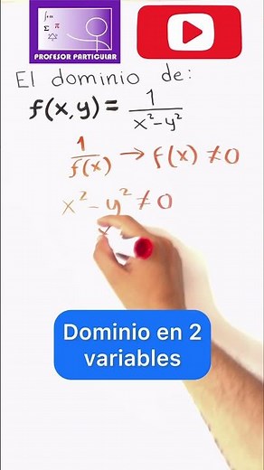 ☑️Dominio en funciones de 2 variables