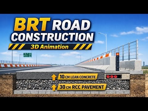 How BRT Roads Are Built | SketchUp 3D Construction Animation