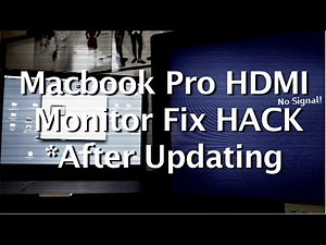 Macbook Pro to HDMI External Monitor Fix HACK *After Updating