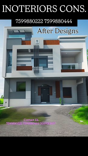 After Designs 3D elevation. II Contact Us 7599880222 7599880444 01169313057 info@inoteriorsconstruction.com www.inoteriorsconstruction.com #interior #houseconstruction #buildingconstruction #buildingdesign #construction #elevation #buildingdesign #bricks #waterproofing #elevation #delhi #waterproof #viral2025 #elevations #design #terrace #terraces #terracedesign #terracotta #terracdesign #modernhome #housedesigns #newdesign | 𝐈𝐧𝐨𝐭𝐞𝐫𝐢𝐨𝐫𝐬 𝐂𝐨𝐧𝐬𝐭𝐫𝐮𝐜𝐭𝐢𝐨𝐧 𝐏𝐯𝐭. 𝐋𝐭𝐝.
