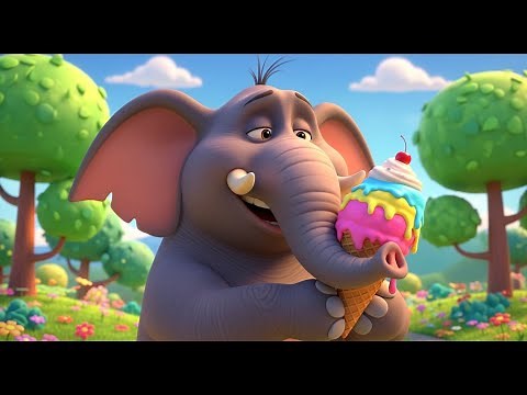 The Elephant Who Loved Ice Cream | Nursery Rhyme Song for Kids