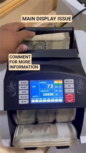 Cash Counting Machine Main Display Issue 🔧 | Quick Fix Demo