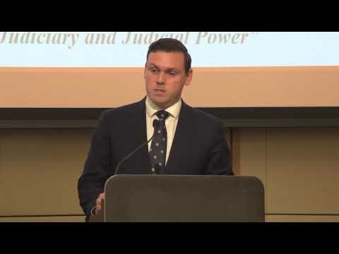 Justin McGovern at the 2025 Samuel Griffith Society Conference