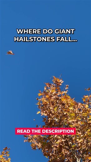 Giant Hailstones Fall Oklahoma #Shorts