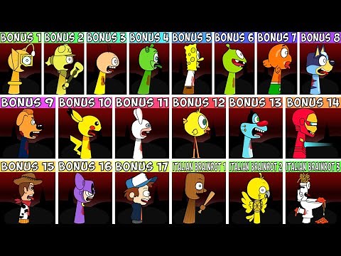 EVERY OC & BONUS Characters From Sprunki Wenda Treatment