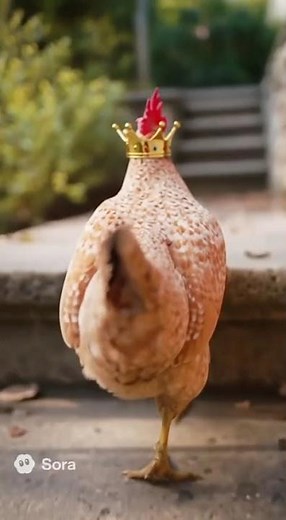 Queen Chicken climb stairs #chickencomedy #chicken #funnychickens #chickenshort #chickenfun