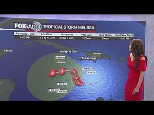 Continuing to monitor Tropical Storm Melissa | Tropical Weather Forecast