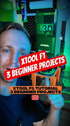 3 beginner laser projects using the xTool F1. Full material settings and step-by-step guide #xtool