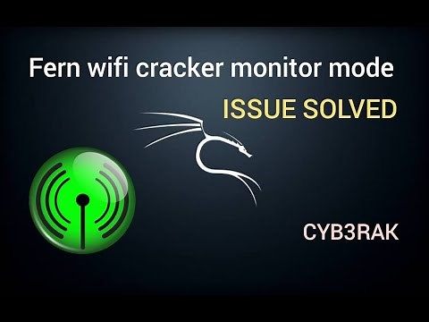 How to turn on monitor mode on fern wifi cracker