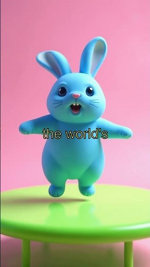 The Blue Rabbit Has a Secret Superpower! 🐰✨ #AnimalFacts #CuteAnimals