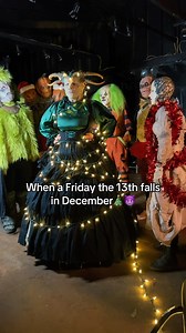 A festive holiday but make it spooky🎄😈 Happy Friday the 13th!!! #madworldhauntedattraction #hauntedhouse #fridaythe13th #spookychristmas #christmasvibes | Madworld Haunted Attraction