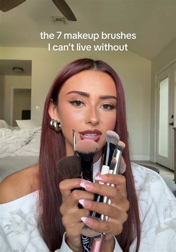 the 7 makeup brushes I can’t do my makeup without ✨ (all brushes are linked in my bio 🫶🏼) @e.l.f. Cosmetics @Makeup By Mario @Saie @realtechniques @Haus Labs @M·A·C Cosmetics #makeupbrushes #bestmakeupbrushes #makeupreview #makeupfavorites #makeuptok