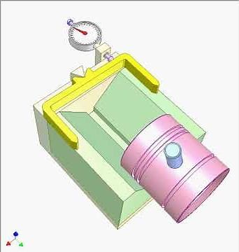 Checking perpendicularity between shaft and íts hole 1