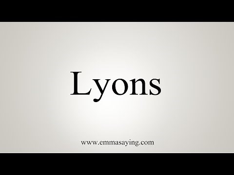 How To Say Lyons