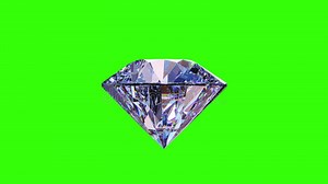 Large Clear Diamond Rotating Green Screen 4K Video. 3d Illustration Stock Footage - Video of facet, shiny: 242234476