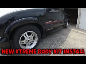 INSTALLING MY NEW BODY KIT ON MY 2002 CHEVY S-10 XTREME