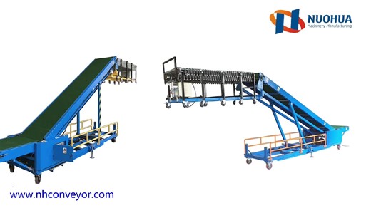 Adjustable Speed Mobile Automatic Belt Conveyor for Truck Container  Loading Unloading  for  Warehouses and Distribution