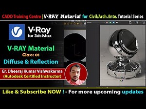 Mastering VRAY Materials in 3ds Max | Class 01: Diffuse & Reflection Made Easy! #vray #vraymaterial
