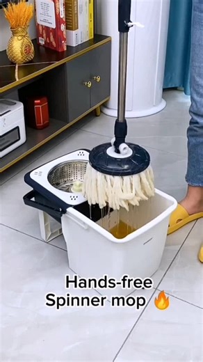 36K views · 126 reactions | 粒 STOP Wringing Your Mop! This **2-in-1 Spin Mop** Does It For You!  #CleaningHacks This **hands-free spin mop** is a game-changer!  Just press the pedal & spin—no messy hands, no back pain! ✅ **Self-cleaning bucket** ✅ **360° spin dry** ✅ **Adjustable handle** Who else HATES wringing mops?  | Trend Rush | Facebook