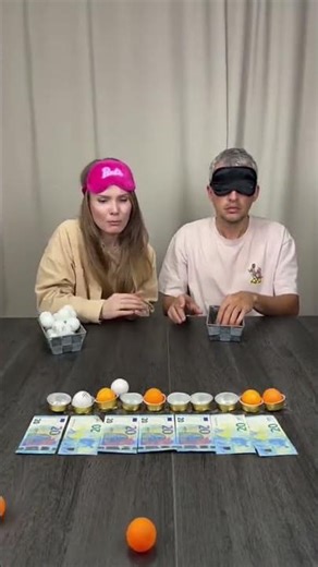 Blindfolded Challenge: Couples' Team Ball Throwing #shot #shorts #virslshorts #trendingshorts