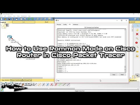 How to Use Rommon Mode on Cisco Router in Cisco Packet Tracer | SYSNETTECH Solutions