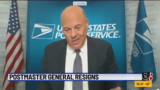 Postmaster general resigns